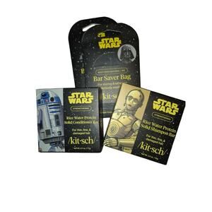 Kitsch Star Wars Solid Shampoo & Conditioner Bars - Black, Gold, Blue